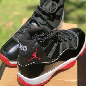 Men’s Air Jordan Bred 11 Retro Red/Black Size 11.5